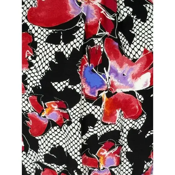 Diane Von Furstenberg Erica Midi Shirt Dress Women's 10 Floral Designer DVF - Picture 11 of 13